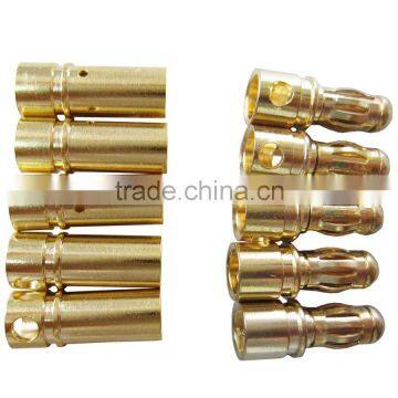 Gold Tone Metal Banana Plug Male Female Banana Bullet Connector photo-4