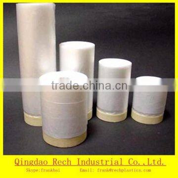 High quality auto paint masking plastic film with protecting