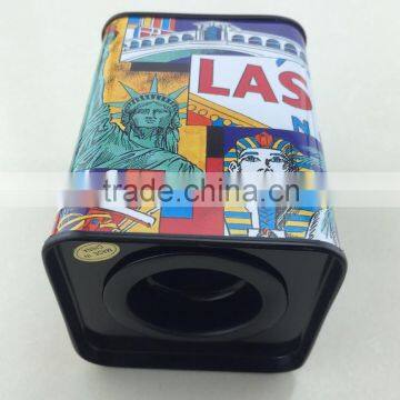 rectangle Coin Bank Collection tin cans