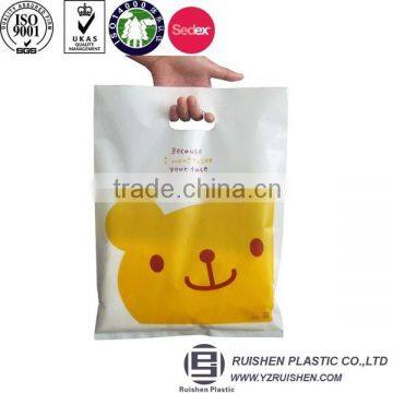 Printed Die cut bag Virgin HDPE