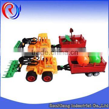 Friction plastic farm trailer truck toy