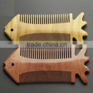 Natural Sandalwood Handmade Super Narrow Tooth Wood Combs no static, Pocket comb (beard) Toothed Lice Comb Hair Care