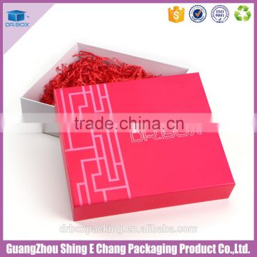 Logo custom paper cosmetic box with transparent UV surface