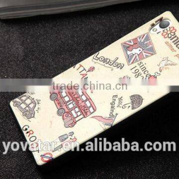 China Supplier Cartoon Relief Mobile Phone Cover TPU Phone Case For Sony Xperia Z5