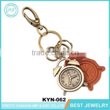 Vintage Bulk Watch Shape Keychain Lanyard Leather Wholesale Key Ring