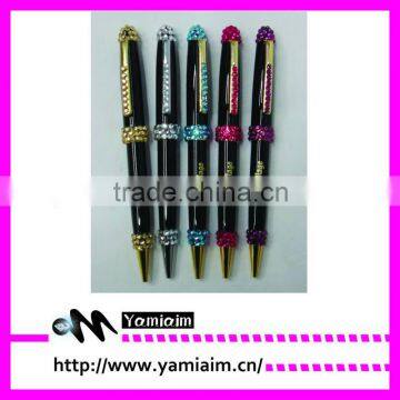 Promotional crystal copper pen rhinestone excutive pen