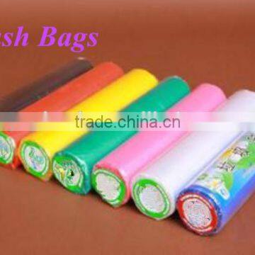 Colored Pe Disposable Plastic Trash Bag