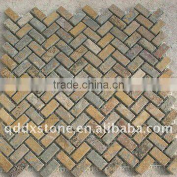 natural mural slate mosaic wall cladding