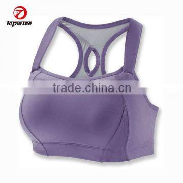 2015 Custom Fitness yoga sports girl tube sexy bra