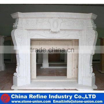 Hand Carved Stone Fireplace Mantel