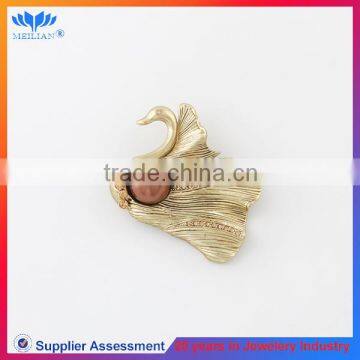 Swan wedding chair brooch sash rhinestone ribbon buckle