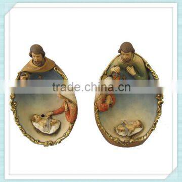 Polyresin Religious Items Nativity Set Fabric Nativity Set