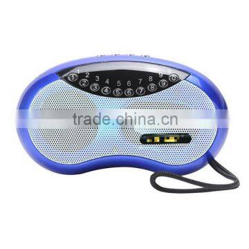 HY-62 NEW 2016 Hot portable wireless radio speaker support FM & TF card HiFi handsfree mini music player