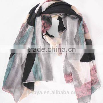 2016 High quality polyester volie print scarf for woman                        
                                                Quality Choice