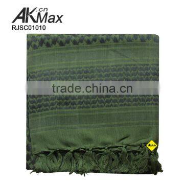Olive Green Hijab Scarf Brocade