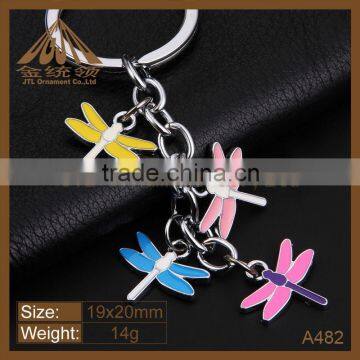 Various Hot Sale Wholesale Custom Enamel Metal Bull Shaped Keychain for Promotion
