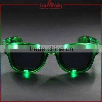 Laura Fairy 2016 Hot Product China Manufacture Kids Green LED Party Sunglasses Quality Choice photo-2