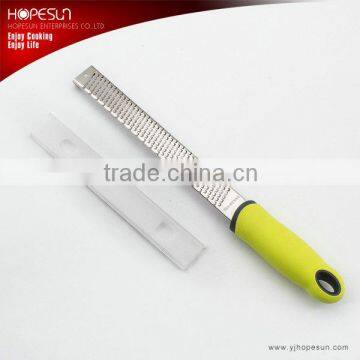 Hot sell stainless steel lemon zester grater with plastic handle                        
                                                Quality Choice