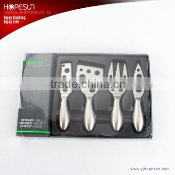 Stainless steel cheese knife set food grade for gift