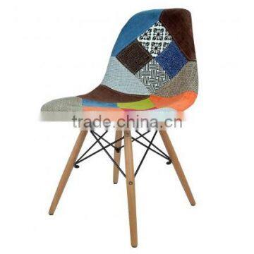 Wholesale High Quality EMES Series Patchwork DSW Chair with Wooden Frame