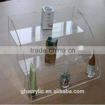 GH-RZ551 Smooth and Shinning Fashional Design Clear Acrylic Dispaly Rack ,top Grade Acrylic Display Rack photo-3