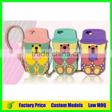 Lovely babybear silicone phone case for samsung galaxy core prime G360 cell phone case cover