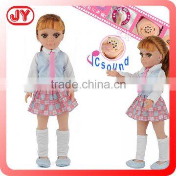 18 inch fashion american design girl doll with IC sound