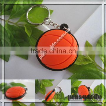 Chinese Manufacturer PVC Mini Ball Shape Promotional Key Rings For Advertisement Gift