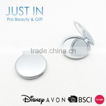 Double Sided Classic Round White Vanity Makeup Mirror