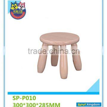 Wooden kids small round chair for kingdergarten children#SP-P010