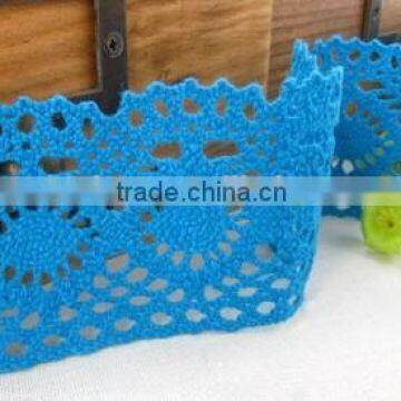 Chantilly crochet cotton guipure lace trim