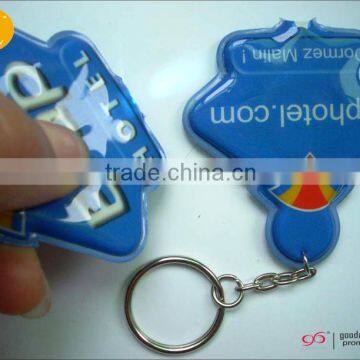 OEM factory hot sale pvc led key chain with light