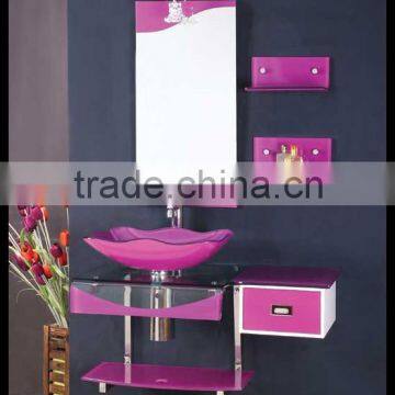 chrome led glass waterfall faucet mixer wash basin tap models YL-7062