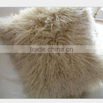 Luxury Tibet Fur Pillow Mongolian Fur Cushion Cover photo-5