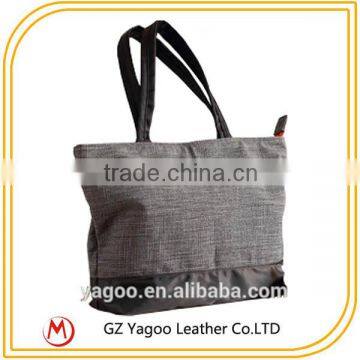 big durable shopping bag dual used canvas and nylon handbags