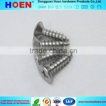 Professional screw factory din7982 flat head phillips screw