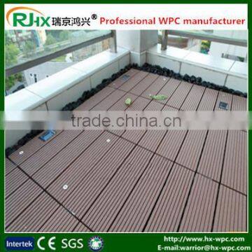 Wood plastic composite solid deck for terrace flooring with good price wood plastic composite decks