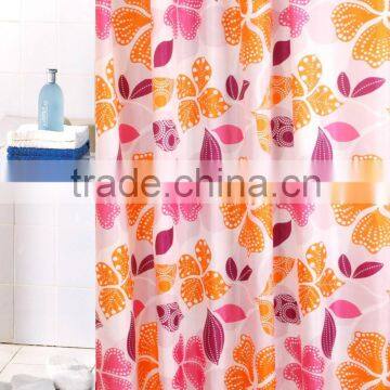 Fashion homeware Printed polyester bathroom shower curtain