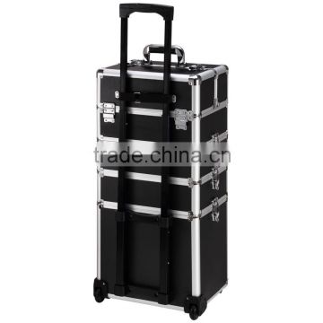 Aluminum Rolling Cosmetic Makeup Train Cases