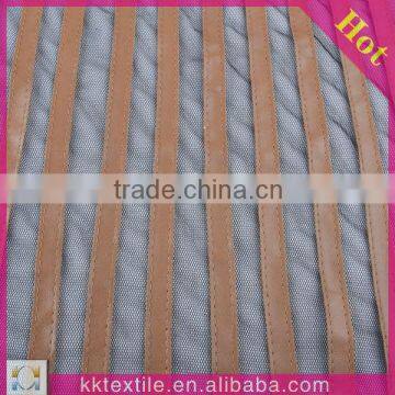 girl dress netting pu leather strips french lace fabric for girl dress