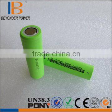 2014 hot sale deep long cycle cr2032 lithium battery life 2600MAH 18650 battery sanyo cylindrical cell with button top