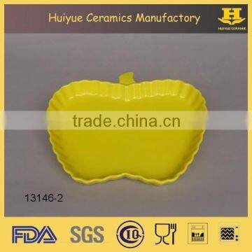 apple shape dessert serving dish, apple pie dish