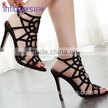 Black sexy woman sandals new design women sandals shoes