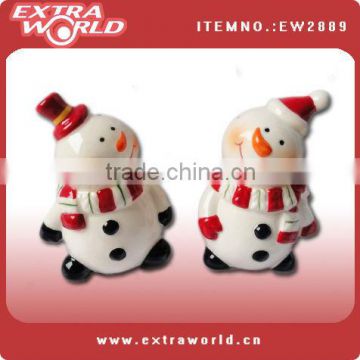 ceramic christmas custom salt and pepper shakers