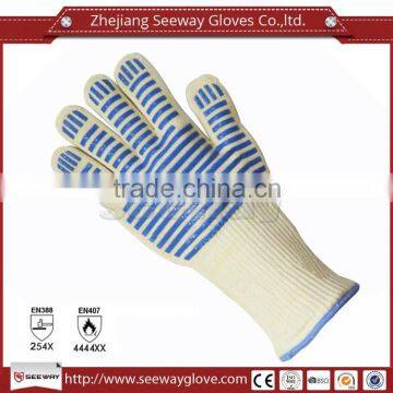 SEEWAY hot para-aramid silicone oven gauntlets/gloves/mitts