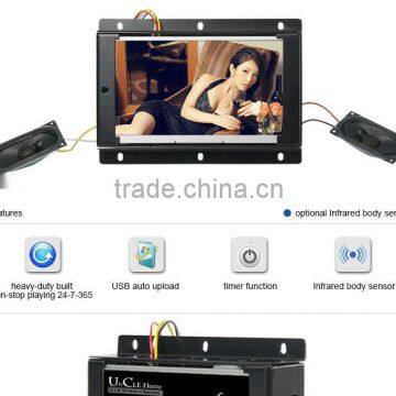 7 Inch Open Frame Lcd Monitor,leaflet Holder Card Board Player Video Open Frame, Advertising Monitor Frameless photo-2