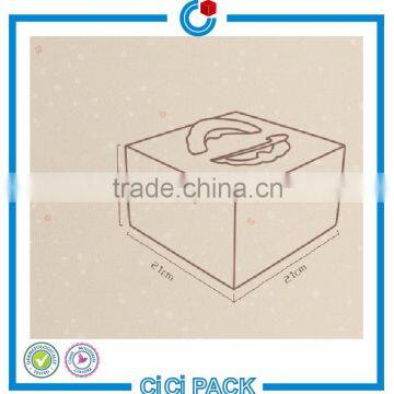 250gsm White Paper 6inches Cake Box for Chritmas Party Wedding Cake Boxes Wholesale photo-5