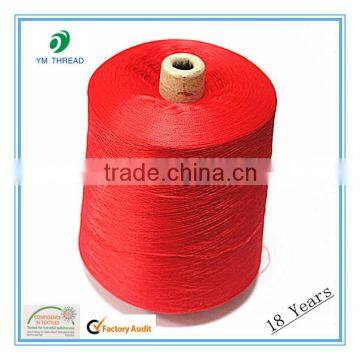 Cone Dyed 100% Polyester Spun Yarn Virgin for Knitting NE 16s 21s 26s 30s