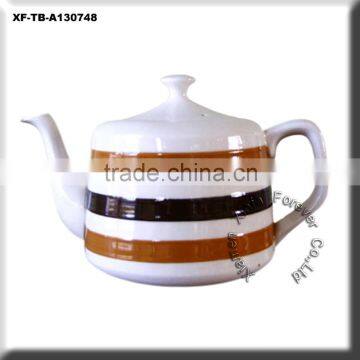 unglazed ceramic teapot