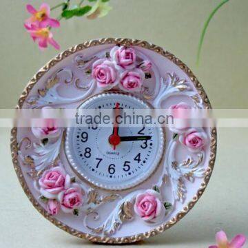 European rural household Resin handicraft old time clocks